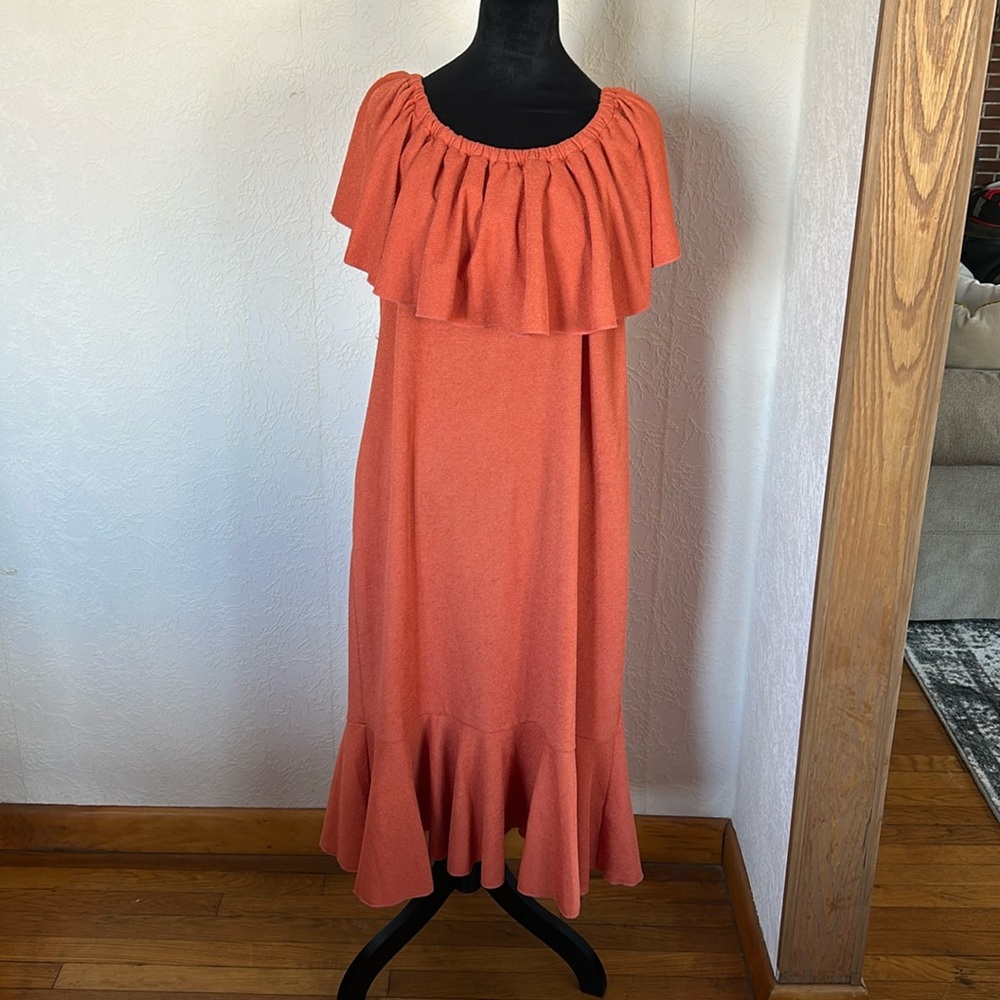 Lularoe Cici Dress - orange